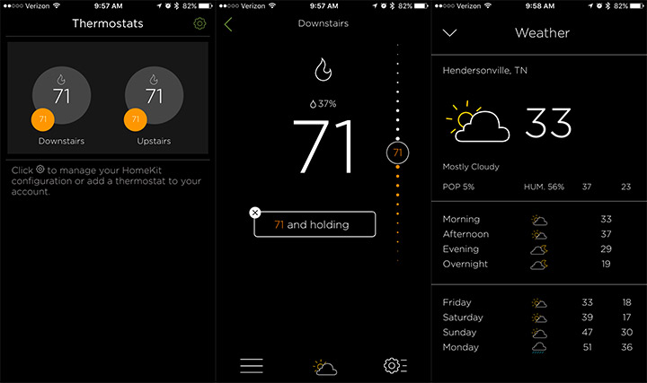 The ecobee3 UI